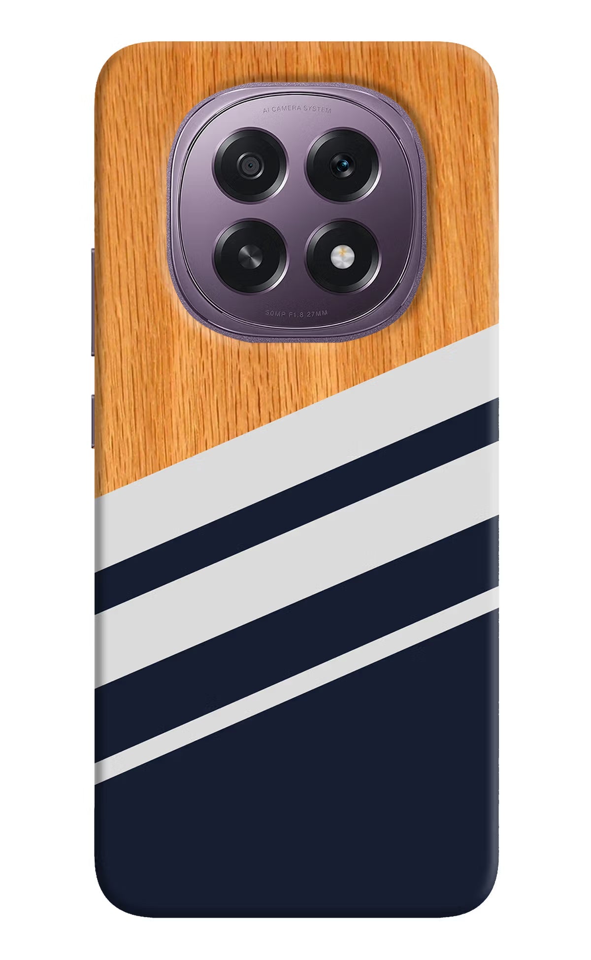Blue and white wooden Oppo F29 5G Back Cover