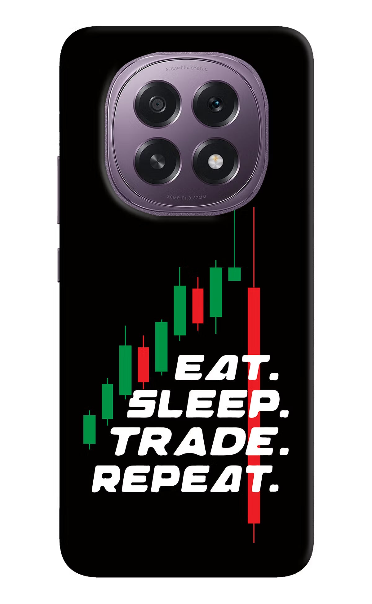 Eat Sleep Trade Repeat Oppo F29 5G Back Cover