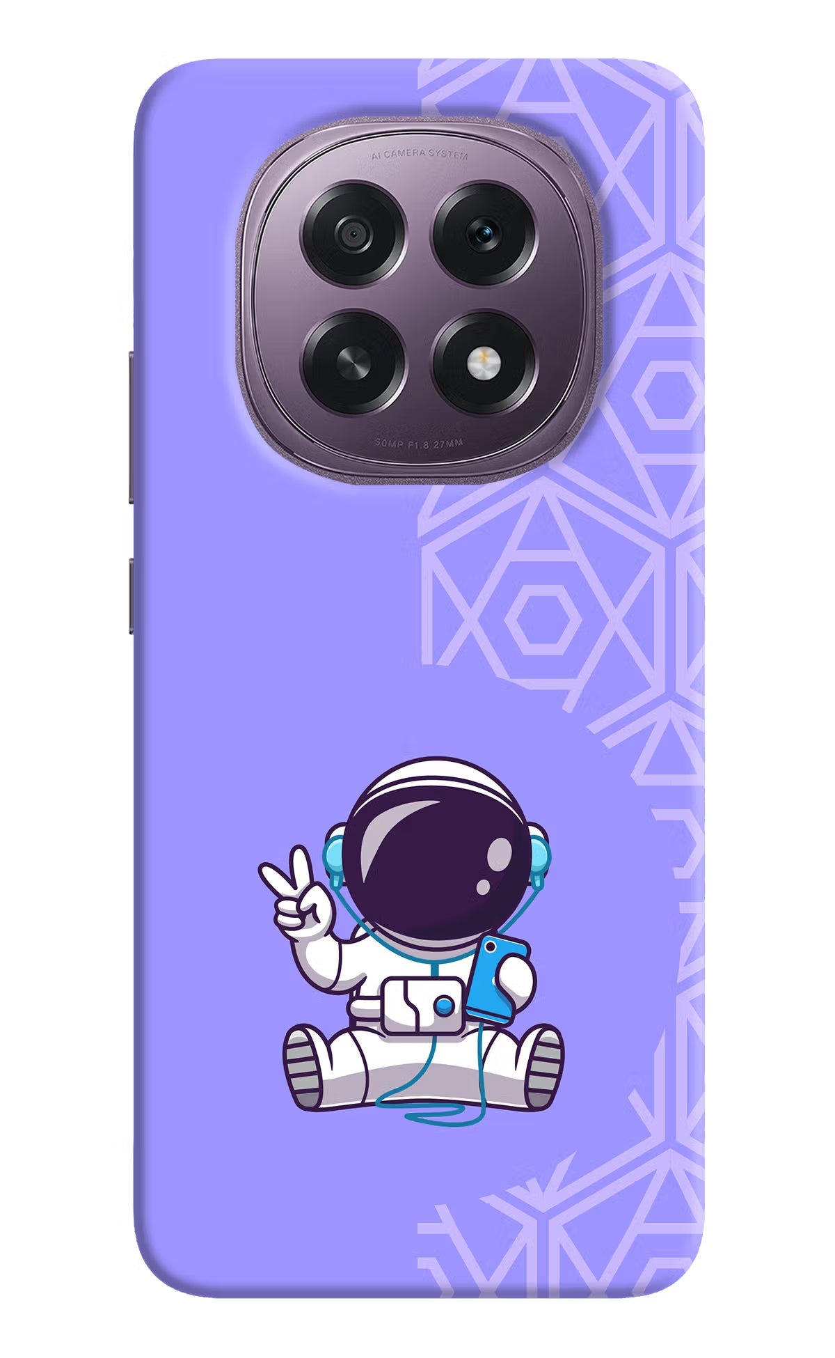 Cute Astronaut Chilling Oppo F29 5G Back Cover