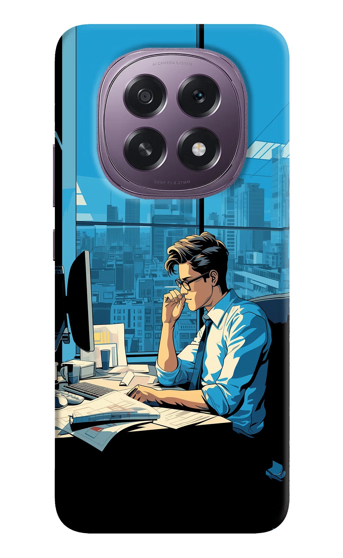 Focused Hustler (AI Generated) Oppo F29 5G Back Cover