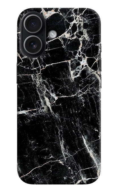 Black Marble Texture iPhone 17 Back Cover