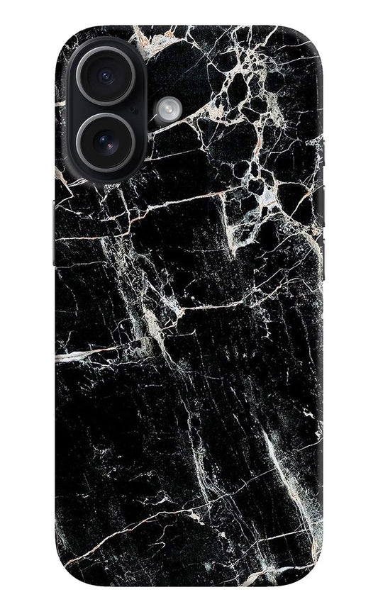 Black Marble Texture iPhone 17 Back Cover