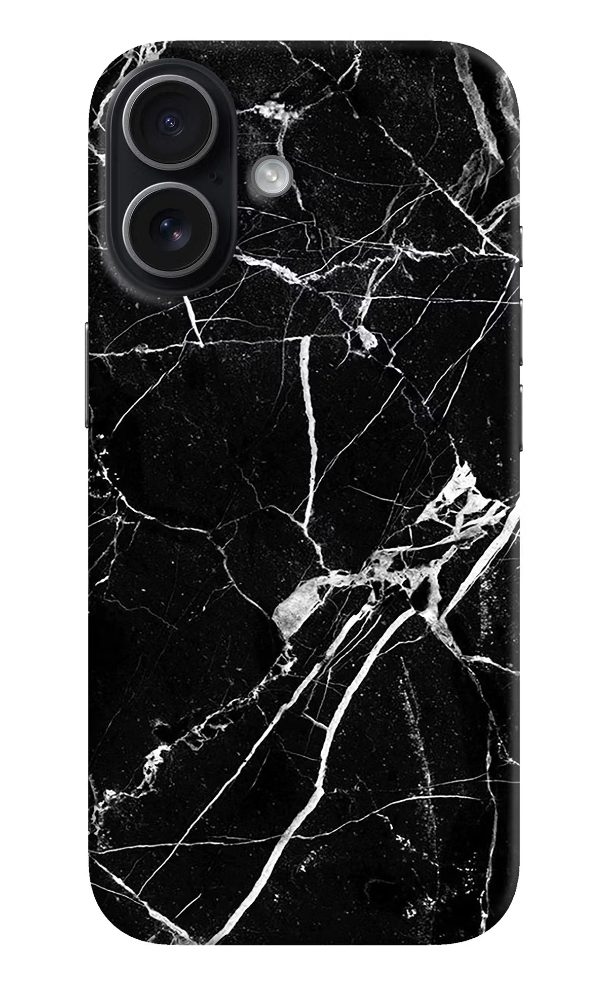 Black Marble Pattern iPhone 17 Back Cover