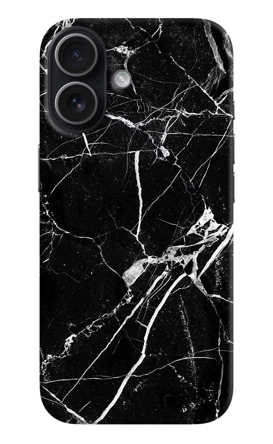 Black Marble Pattern iPhone 17 Back Cover