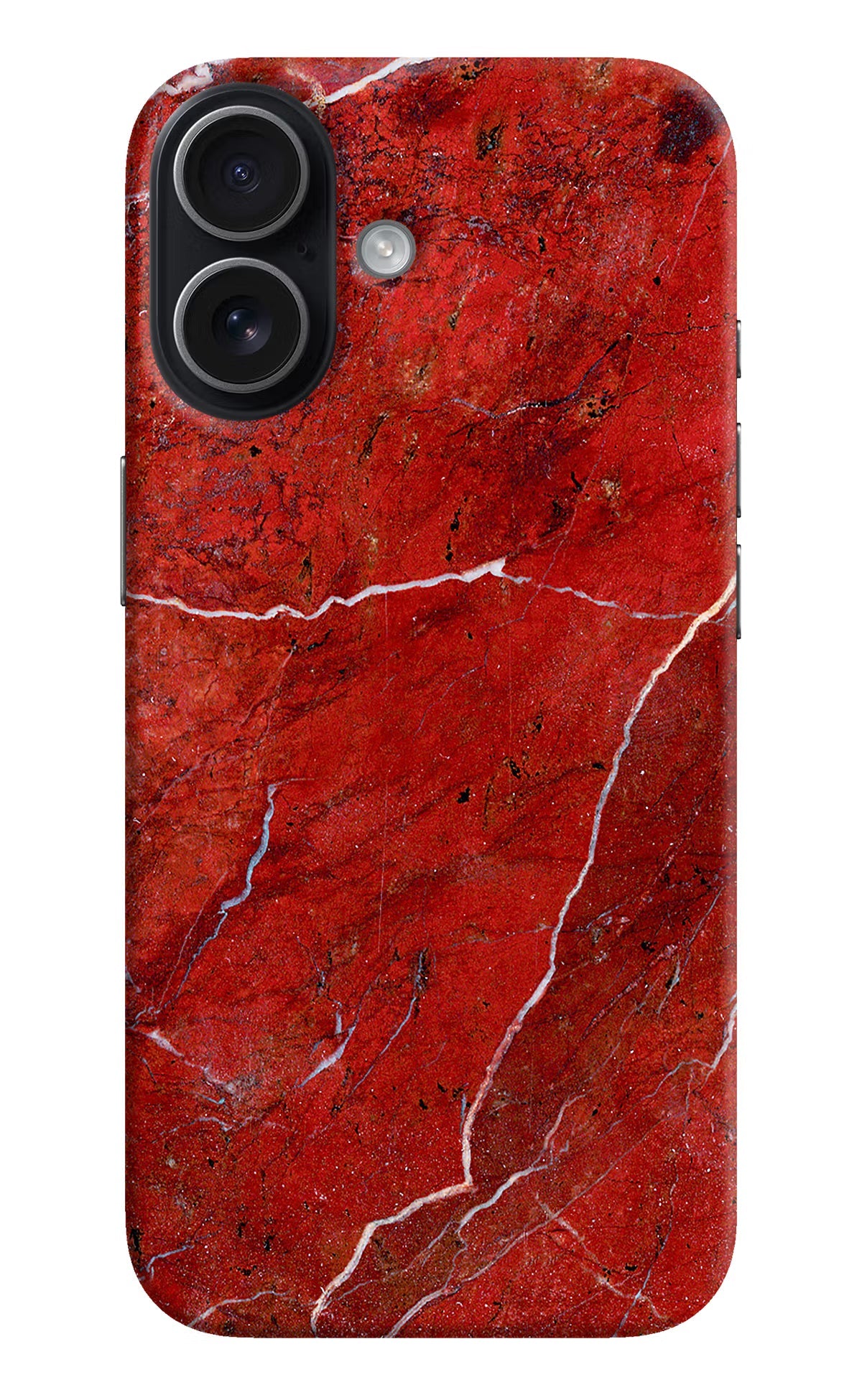 Red Marble Design iPhone 17 Back Cover