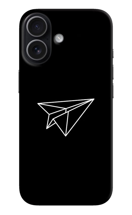 Paper Plane White iPhone 17 Back Cover