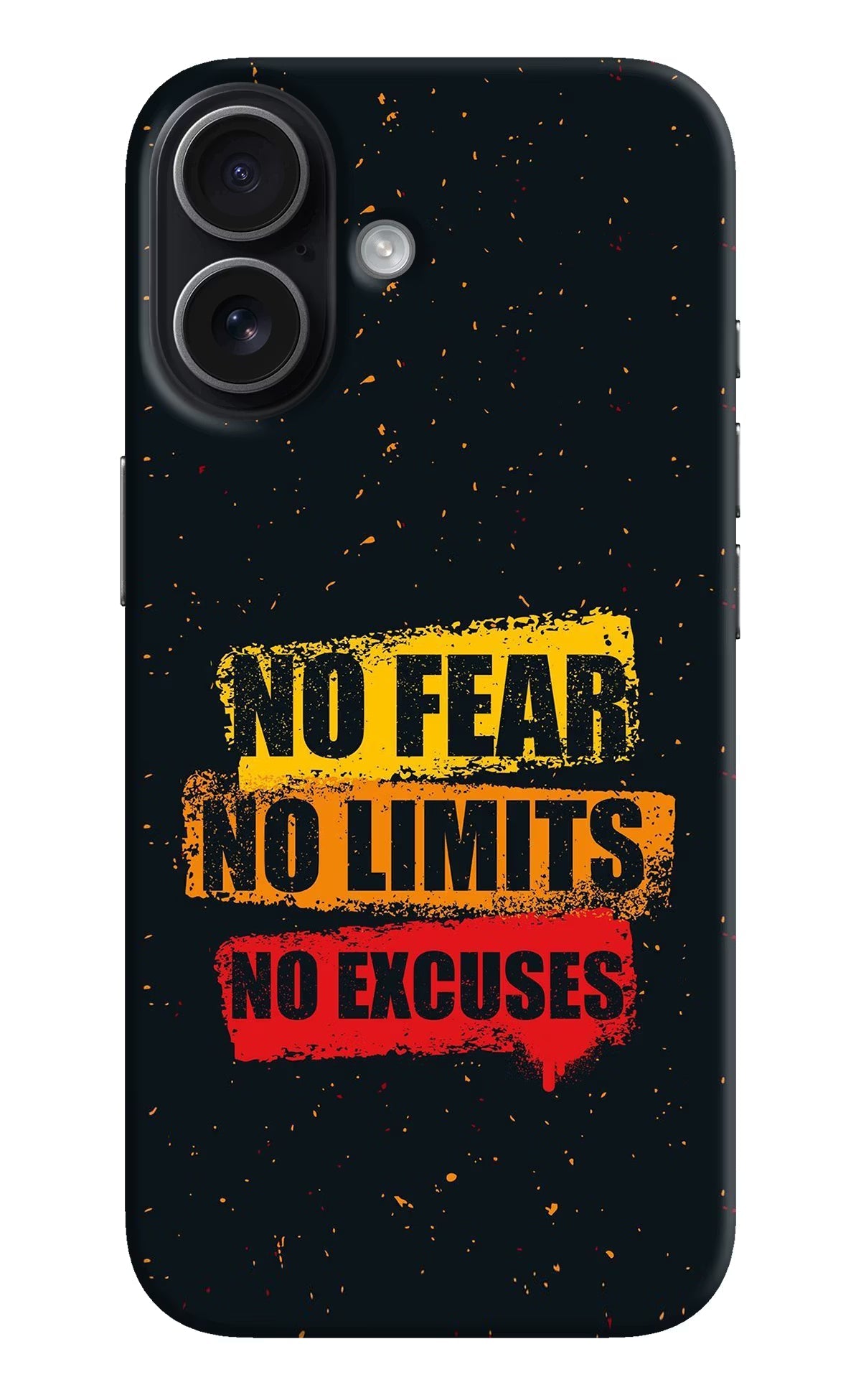 No Fear No Limits No Excuse iPhone 17 Back Cover