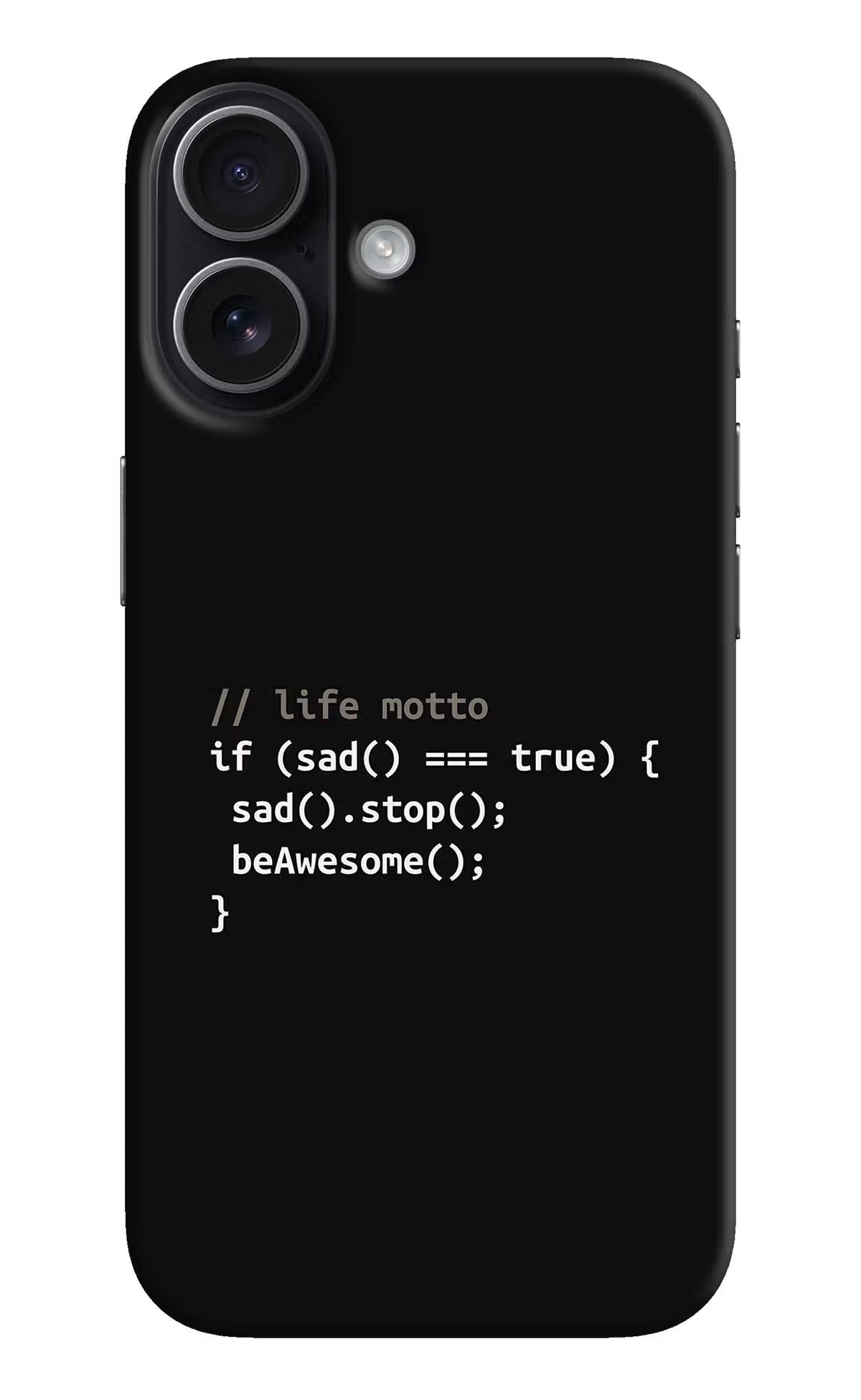 Life Motto Code iPhone 17 Back Cover
