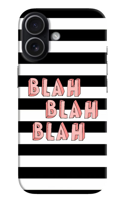 Blah Blah Blah iPhone 17 Back Cover