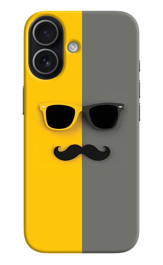 Sunglasses with Mustache iPhone 17 Back Cover
