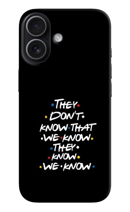 FRIENDS Dialogue iPhone 17 Back Cover