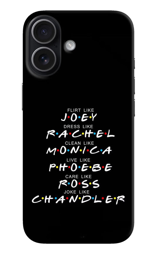 FRIENDS Character iPhone 17 Back Cover