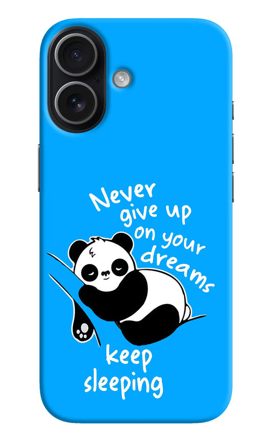 Keep Sleeping iPhone 17 Back Cover