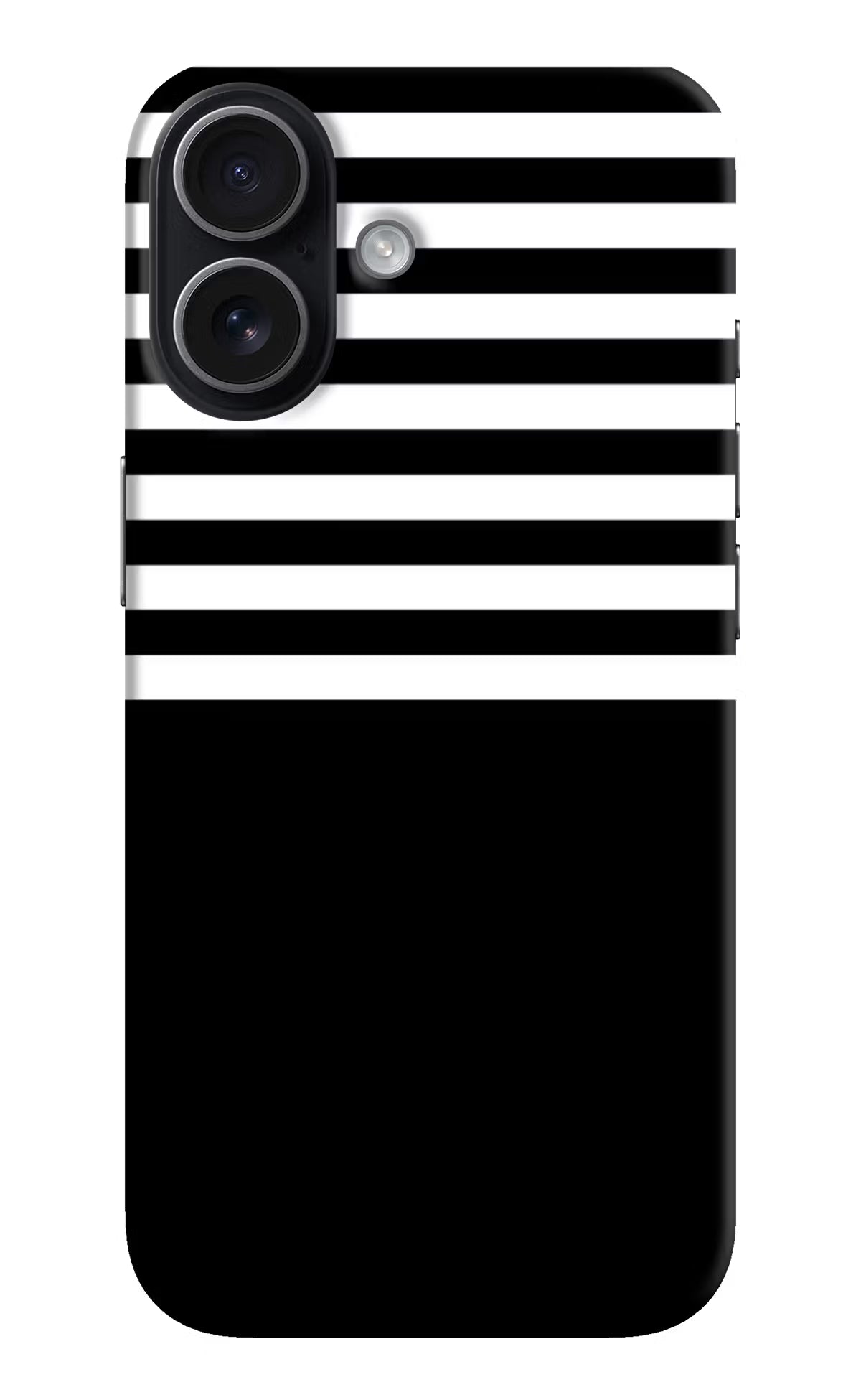 Black and White Print iPhone 17 Back Cover