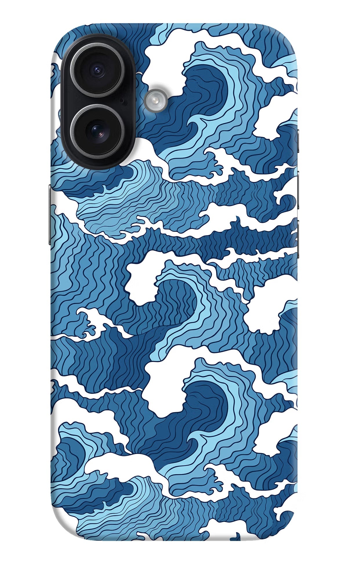 Blue Waves iPhone 17 Back Cover