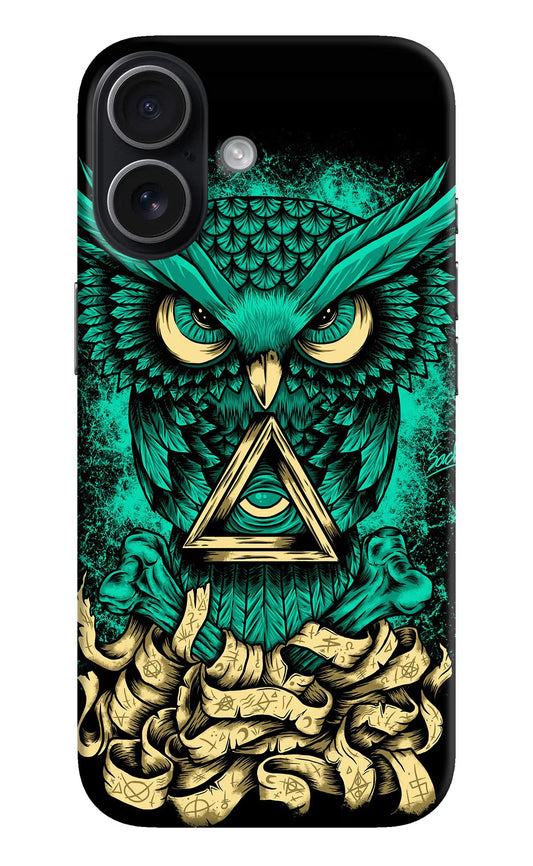 Green Owl iPhone 17 Back Cover