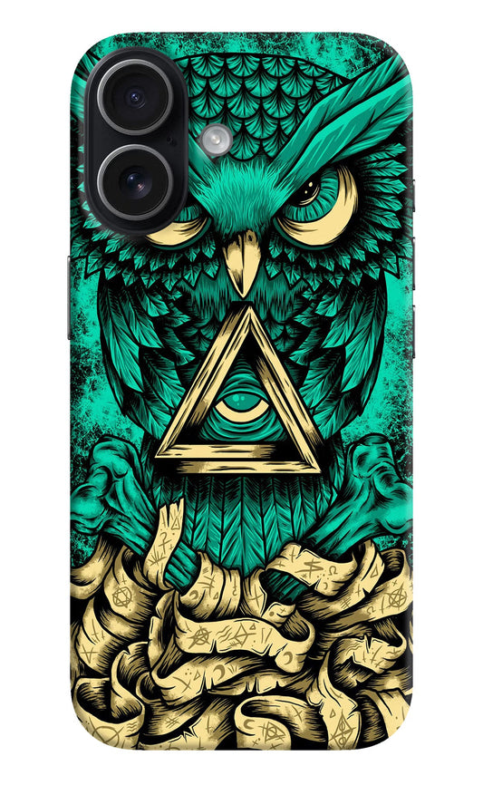 Green Owl iPhone 17 Back Cover