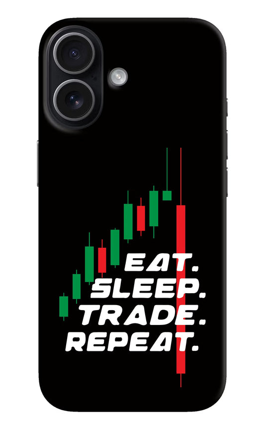 Eat Sleep Trade Repeat iPhone 17 Back Cover