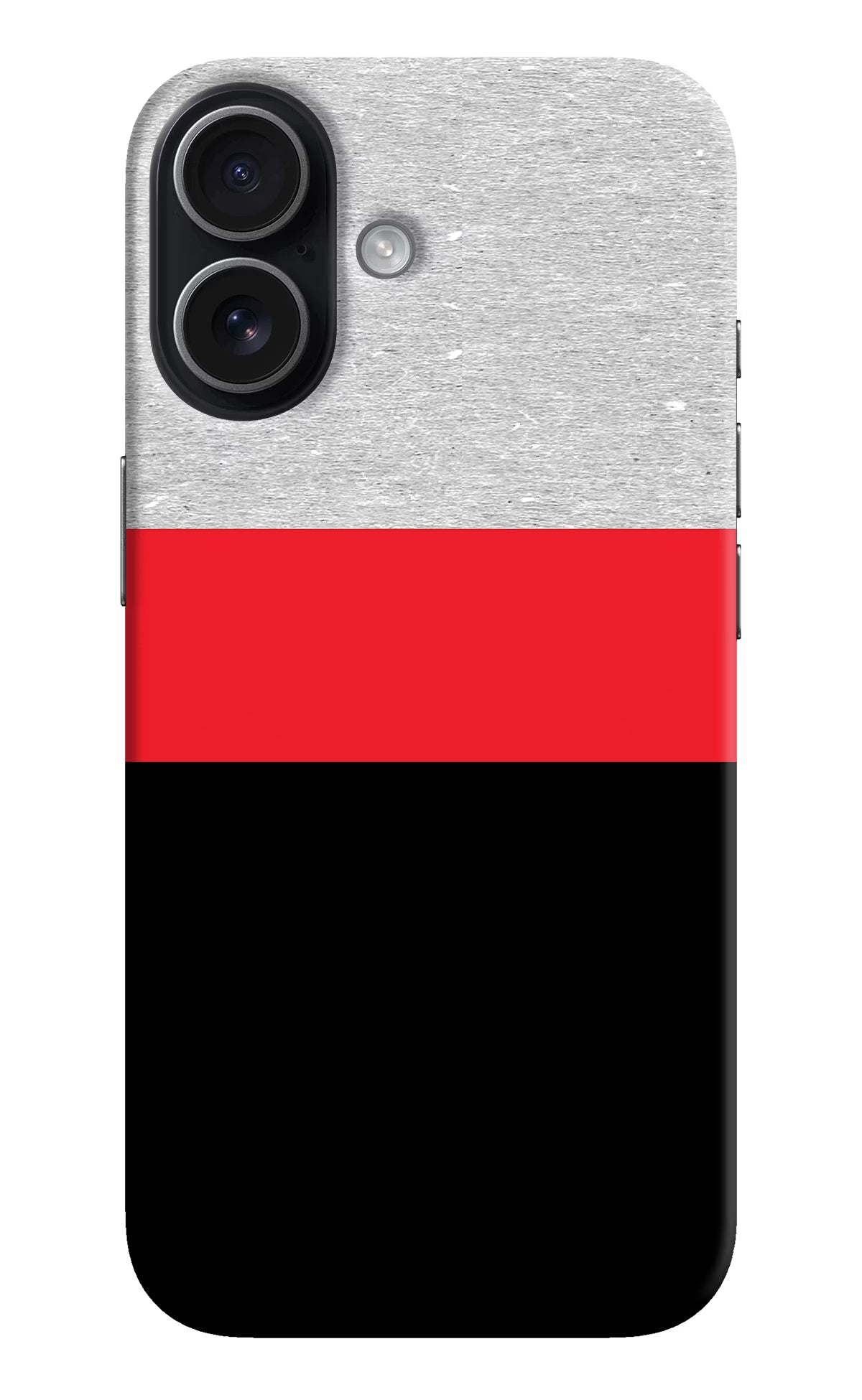 Tri Color Pattern iPhone 17 Back Cover