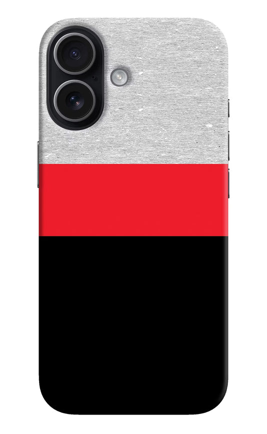 Tri Color Pattern iPhone 17 Back Cover