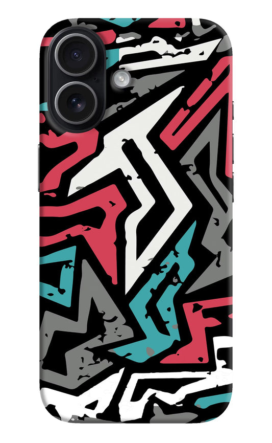 Geometric Graffiti iPhone 17 Back Cover