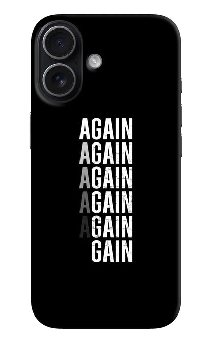 Again Again Gain iPhone 17 Back Cover