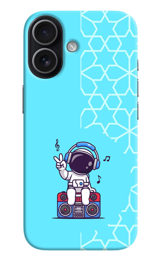 Cute Astronaut Chilling iPhone 17 Back Cover