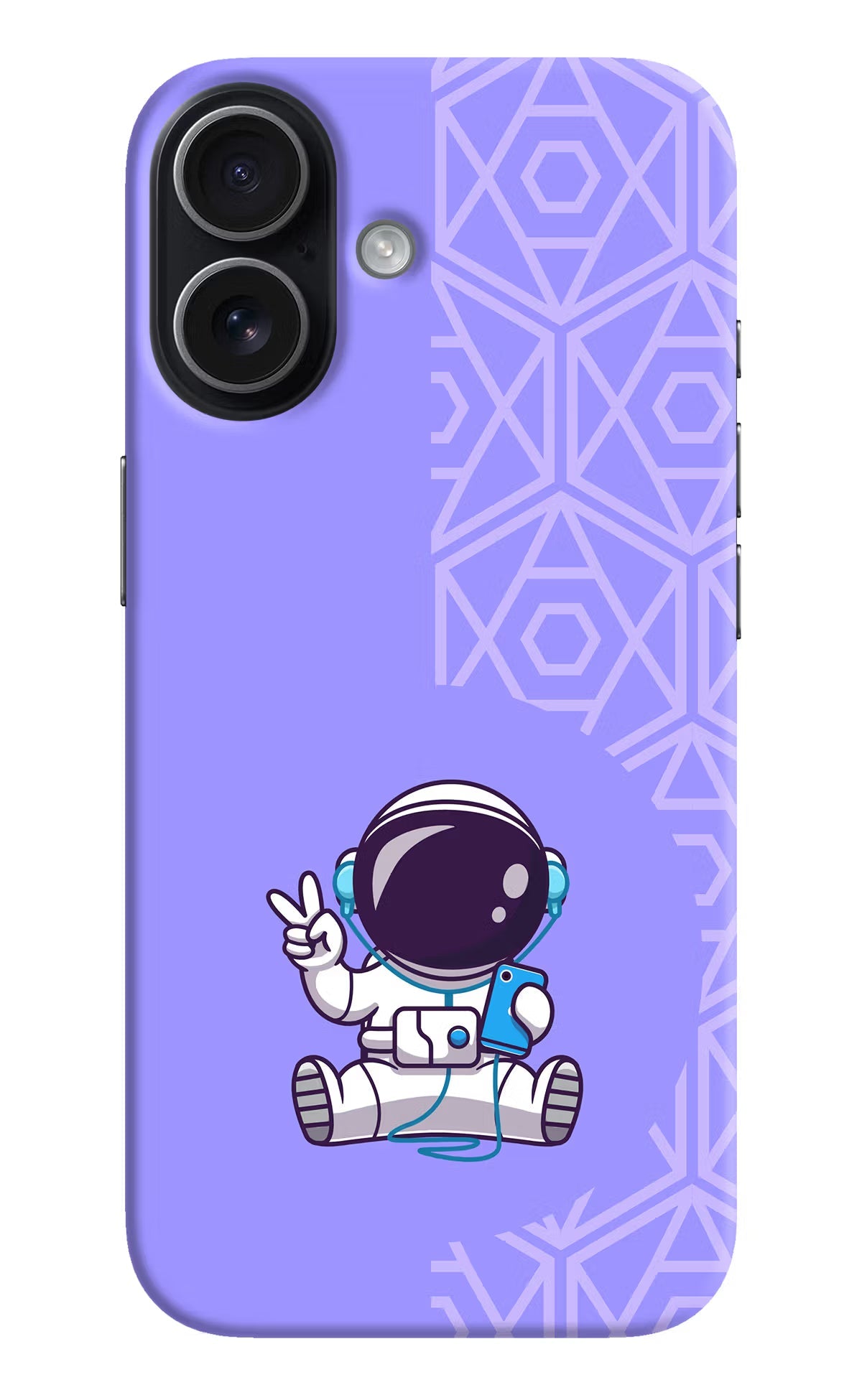 Cute Astronaut Chilling iPhone 17 Back Cover