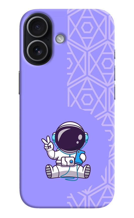 Cute Astronaut Chilling iPhone 17 Back Cover