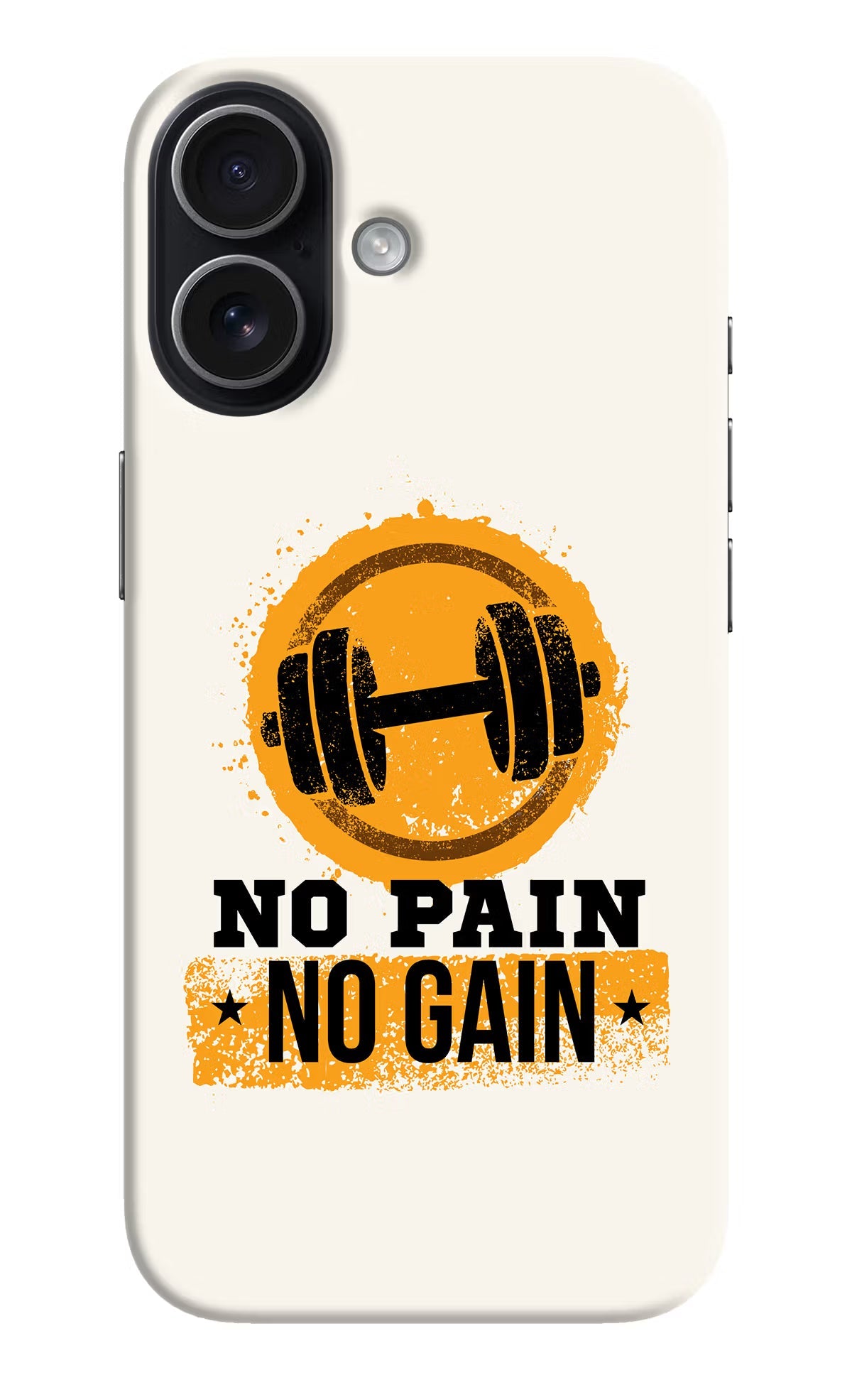 No Pain No Gain iPhone 17 Back Cover