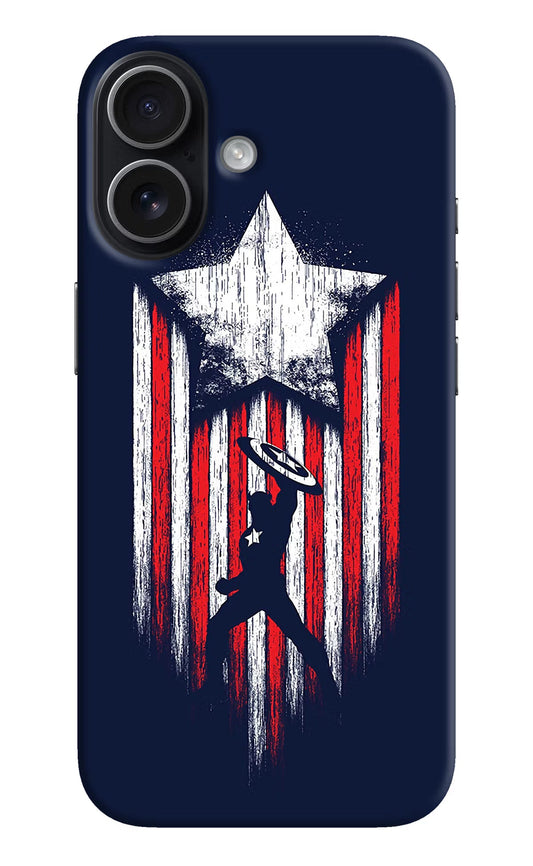 Captain America Marvel Art iPhone 17 Back Cover