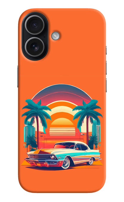 Palm Drive 80s iPhone 17 Back Cover