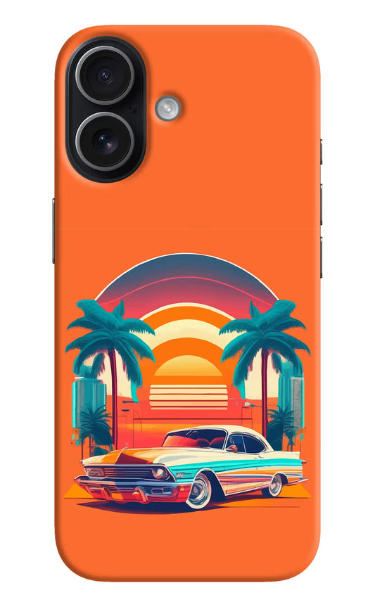 Palm Drive 80s iPhone 17 Back Cover