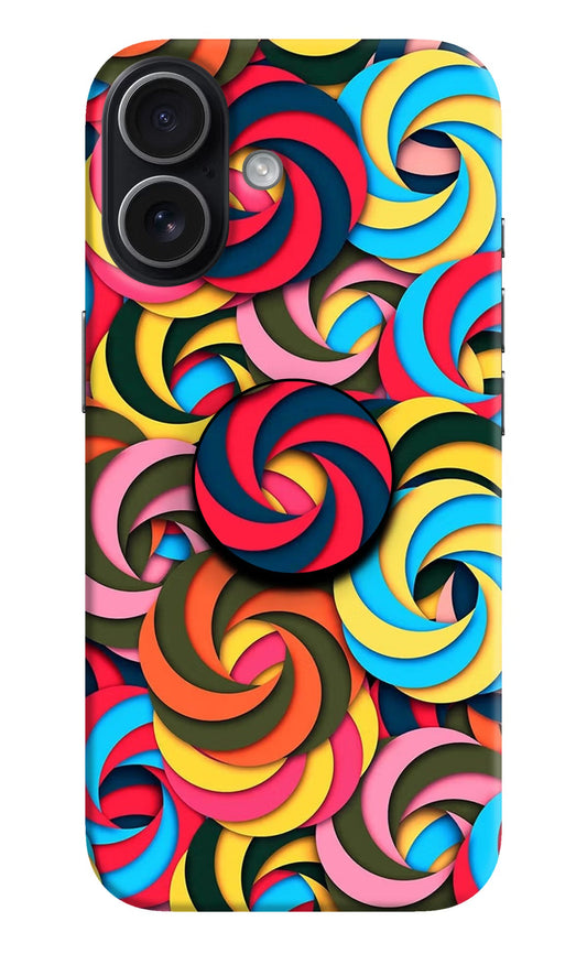 Spiral Pattern iPhone 17 Pop Case