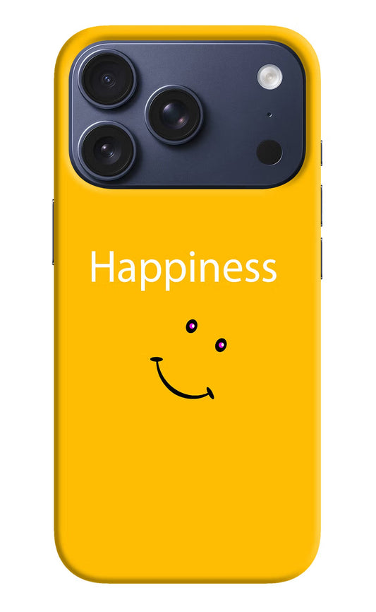 Happiness With Smiley iPhone 17 Pro Back Cover