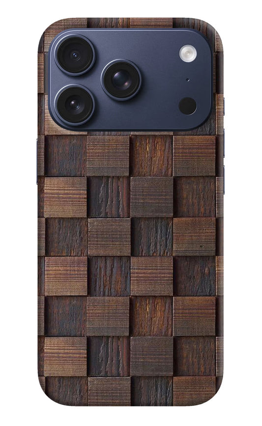 Wooden Cube Design iPhone 17 Pro Back Cover