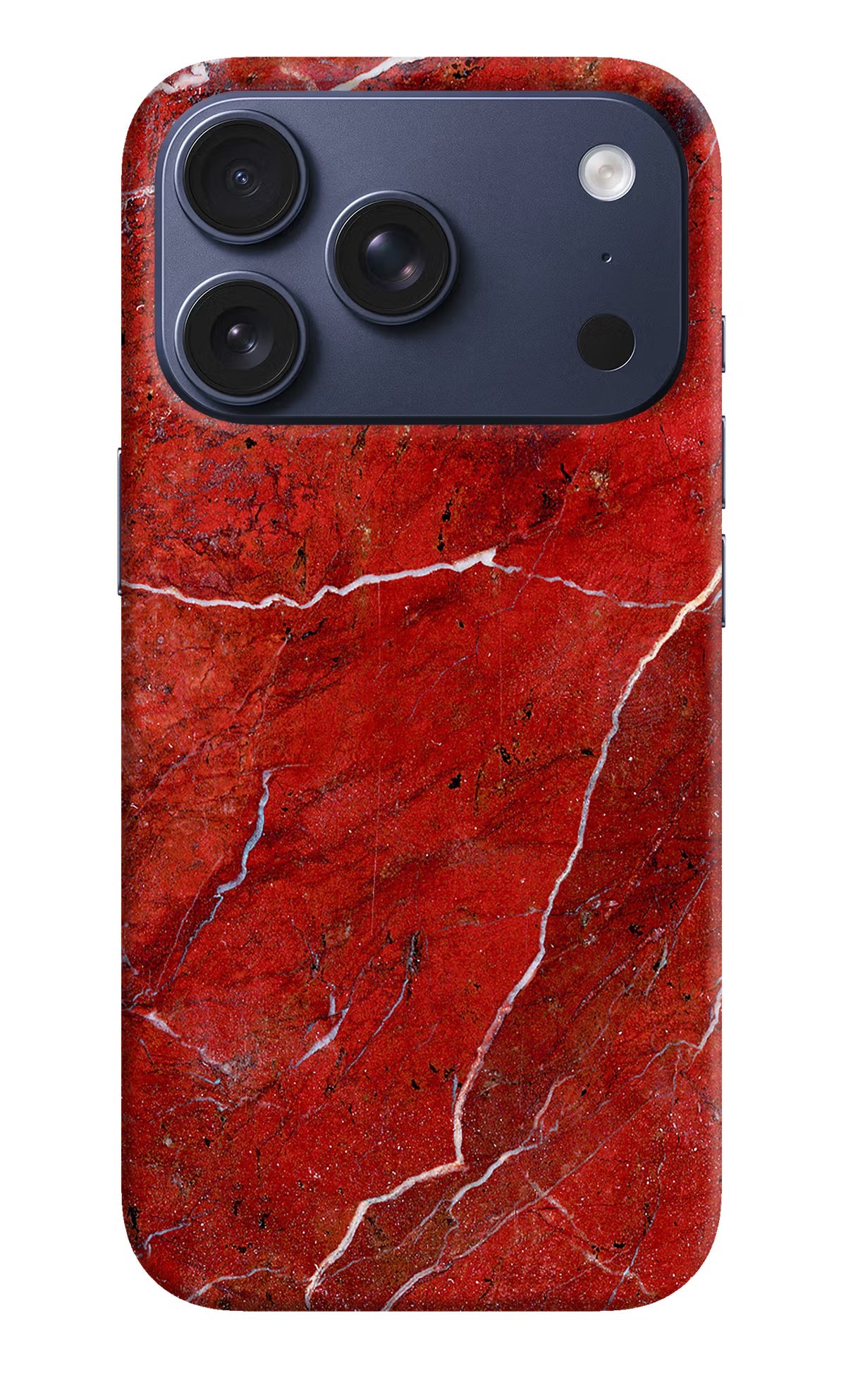 Red Marble Design iPhone 17 Pro Back Cover