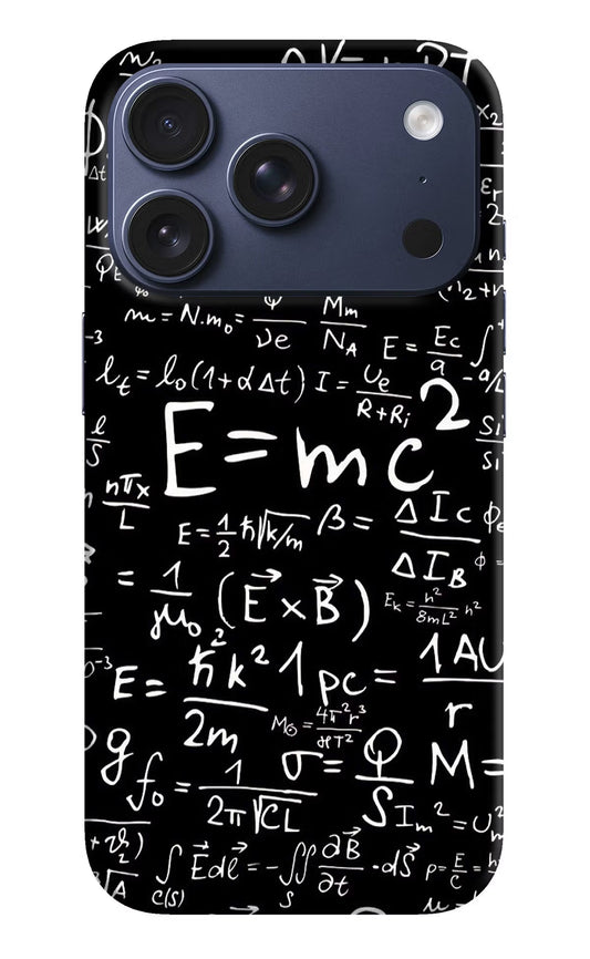 Physics Formula iPhone 17 Pro Back Cover