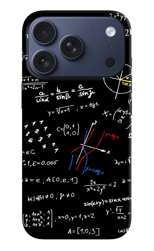 Mathematics Formula iPhone 17 Pro Back Cover