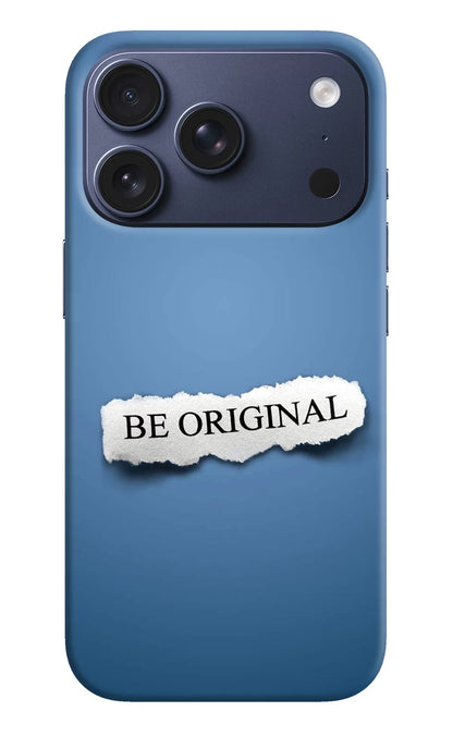Be Original iPhone 17 Pro Back Cover