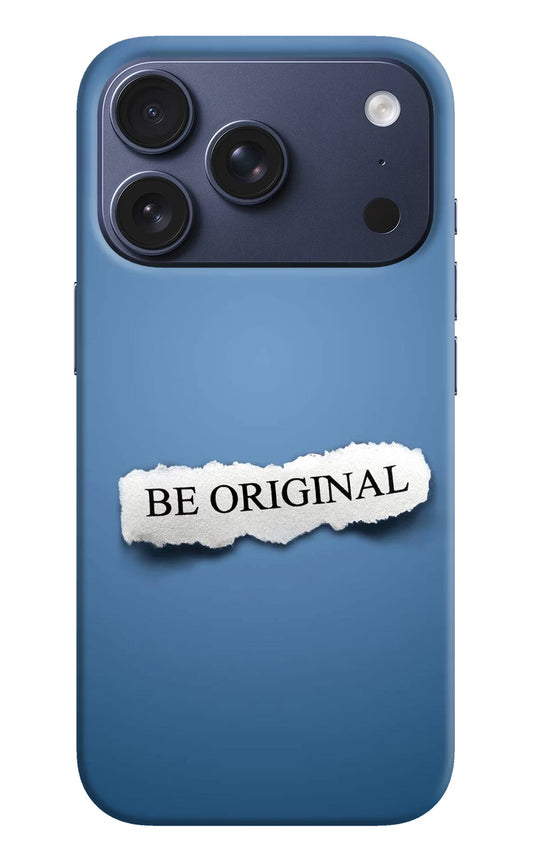 Be Original iPhone 17 Pro Back Cover