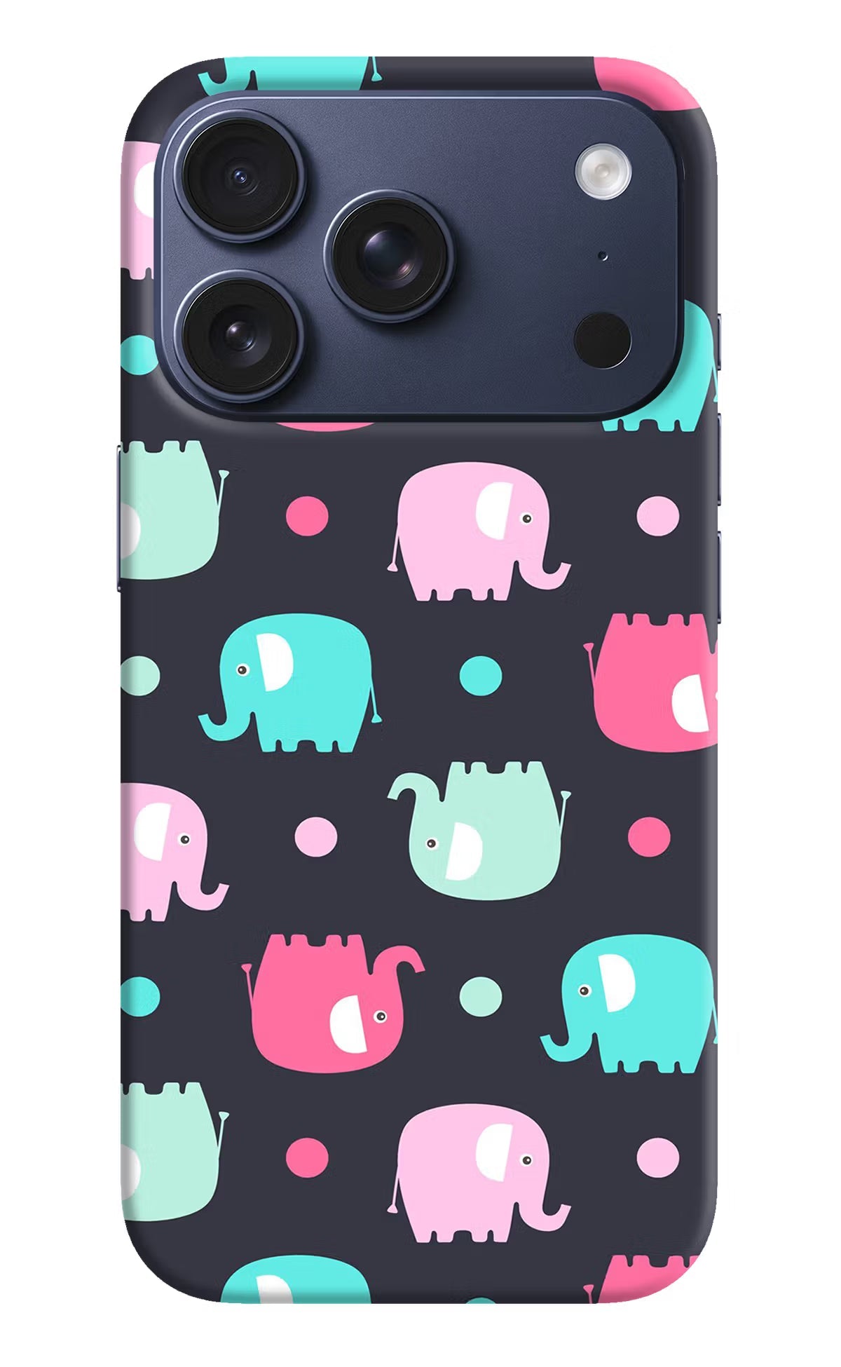Elephants iPhone 17 Pro Back Cover
