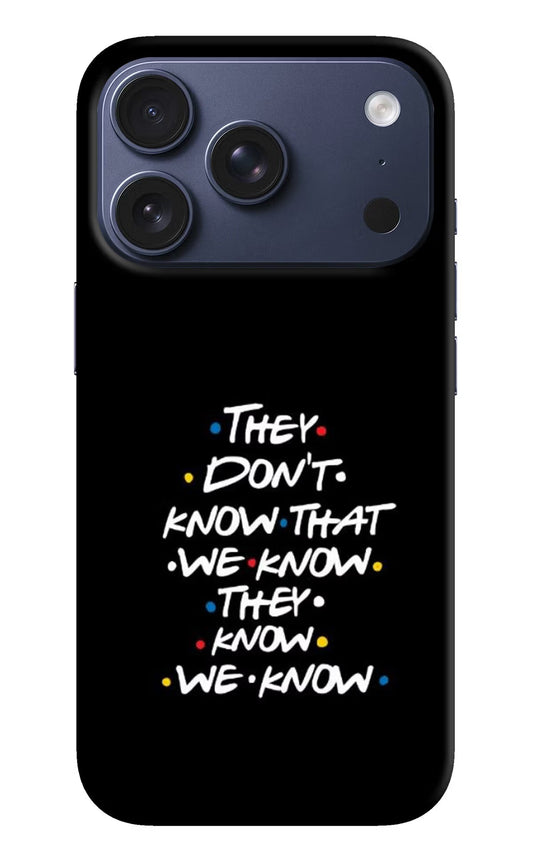 FRIENDS Dialogue iPhone 17 Pro Back Cover