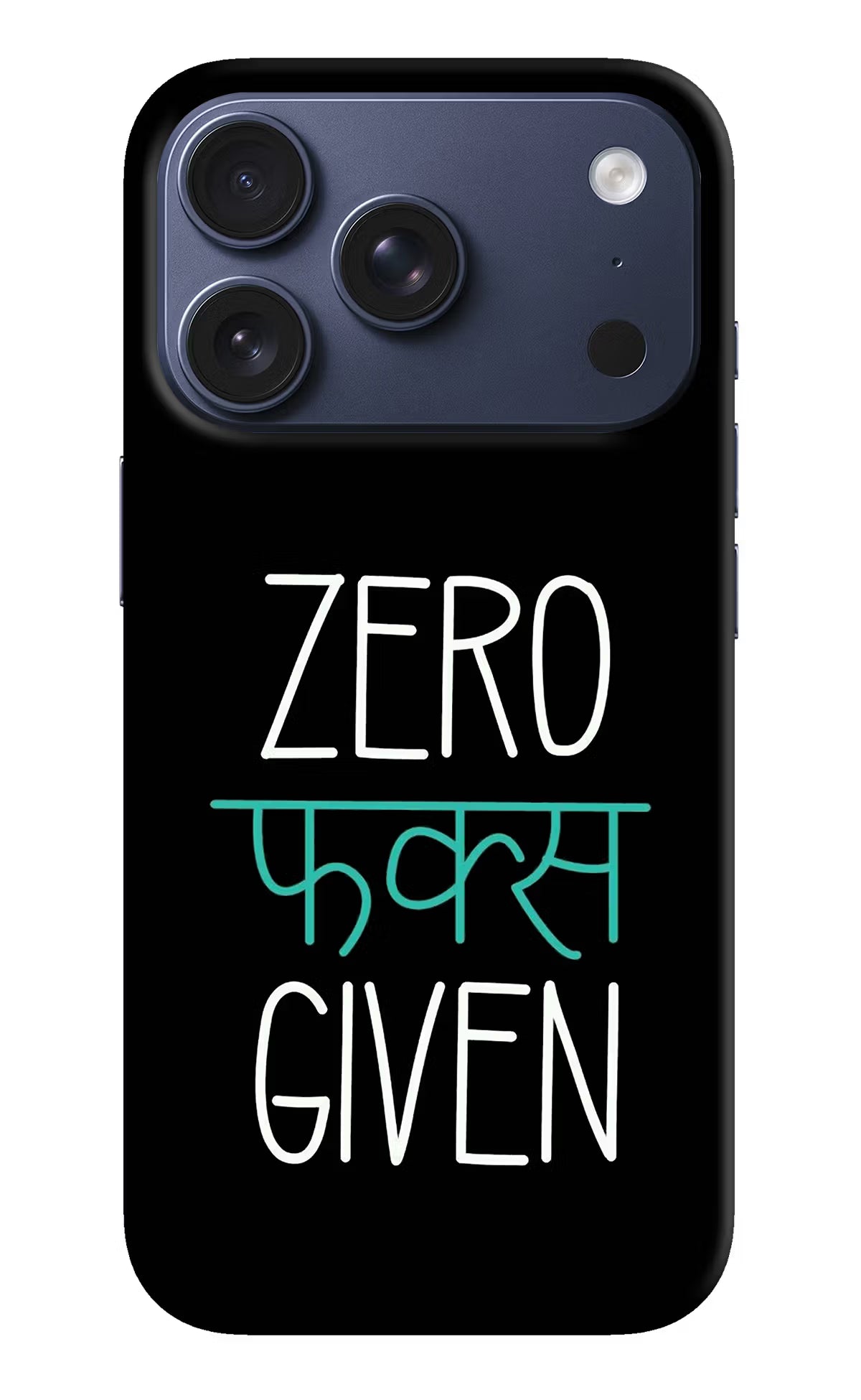 Zero Fucks Given iPhone 17 Pro Back Cover
