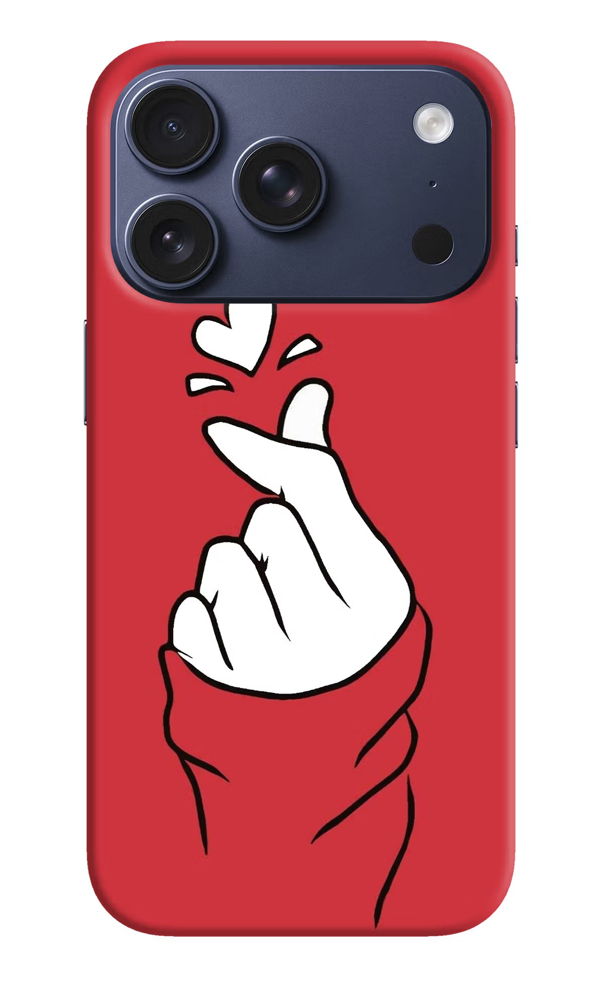 Korean Love Sign iPhone 17 Pro Back Cover
