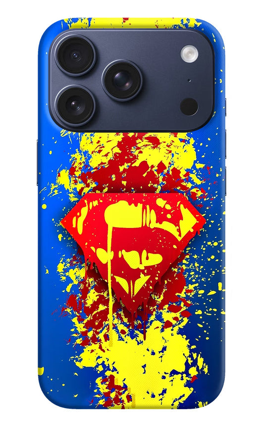 Superman logo iPhone 17 Pro Back Cover