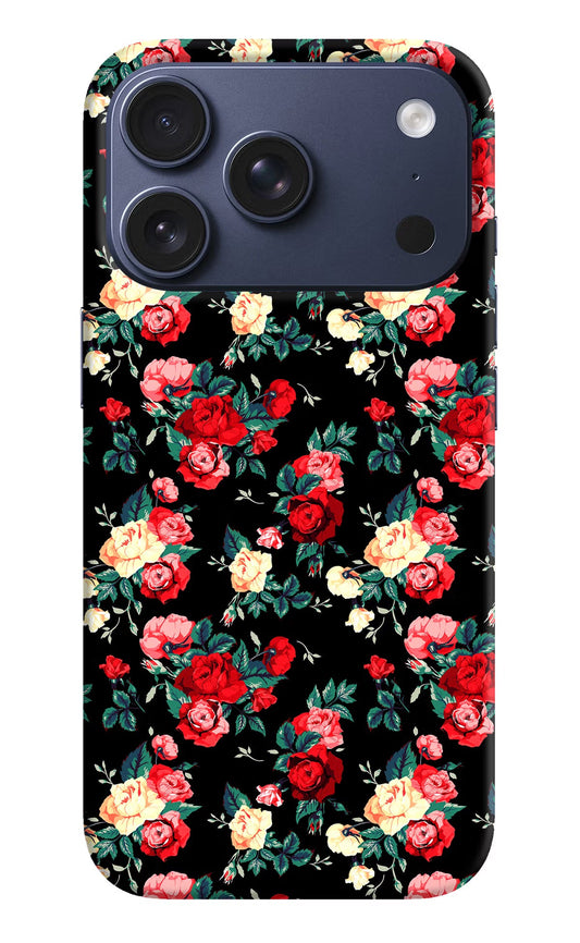 Rose Pattern iPhone 17 Pro Back Cover