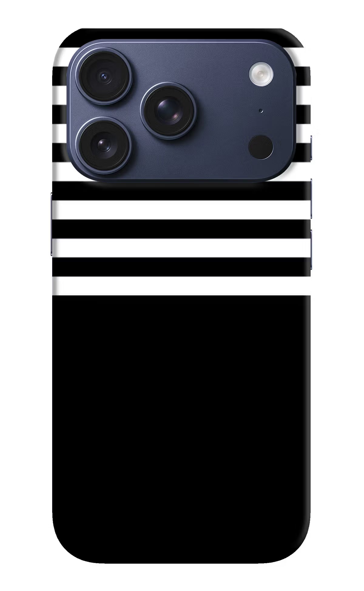 Black and White Print iPhone 17 Pro Back Cover