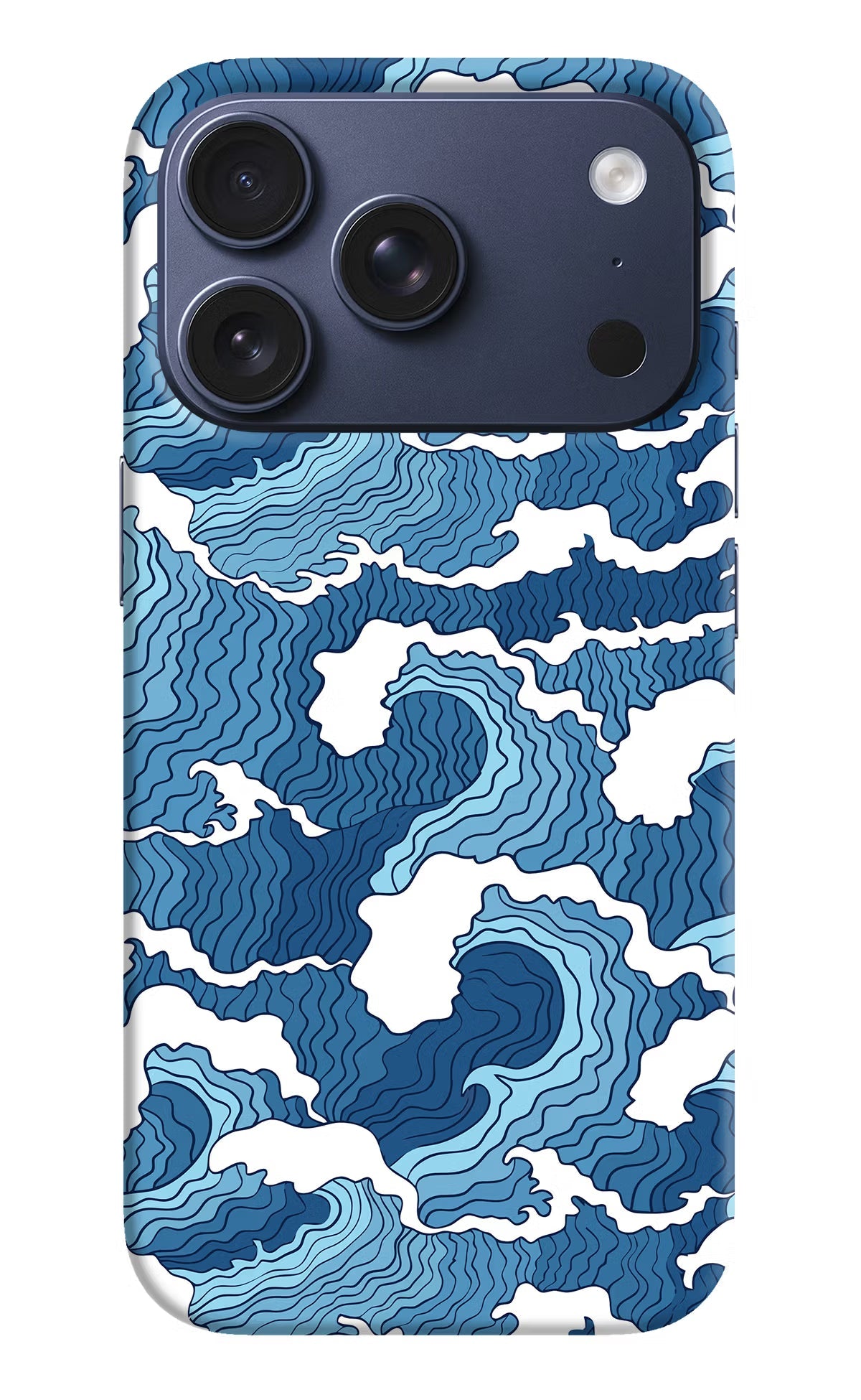 Blue Waves iPhone 17 Pro Back Cover