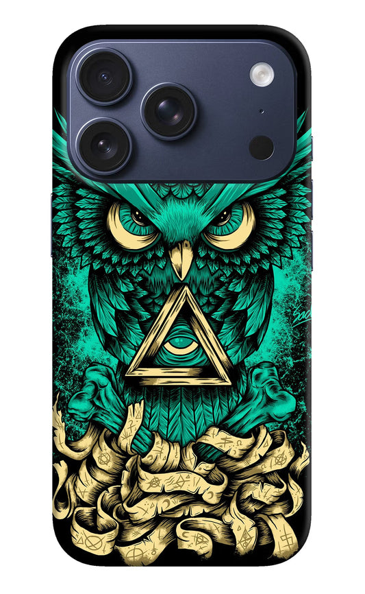 Green Owl iPhone 17 Pro Back Cover